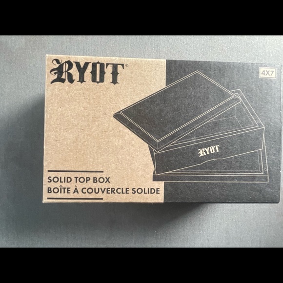 RYOT SOLID TOP Screen Box MEDIUM 4" x 7" WALNUT Wood Stash Box Magnetic Sifter - Picture 9 of 9